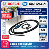 Bosch PRO GDI38-500 Concrete Vibrator Poker 38mm 5m Whip [06019P9400]