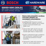 Bosch PRO GDI50-500 Concrete Vibrator Poker 50mm 5m Whip [06019P9500]