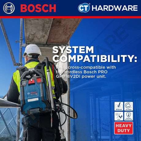 Bosch PRO GDI50-500 Concrete Vibrator Poker 50mm 5m Whip [06019P9500]