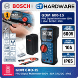 Bosch PRO GDM 600-15 Digital Multimeter 600V 10A AC/DC IP65 [0601077300]