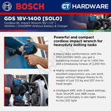 Bosch PRO GDS 18V-1400 Cordless Brushless Impact Wrench 18V 1/2" 1400Nm Solo [06019R50L0]