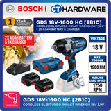 Bosch GDS 18V-1600 HC SOLO Cordless BITURBO Impact Wrench 18V without Battery & Charger [ GDS18V1600HCSOLO ]