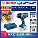 Bosch GDS 18V-1600 HC SOLO Cordless BITURBO Impact Wrench 18V without Battery & Charger [ GDS18V1600HCSOLO ]