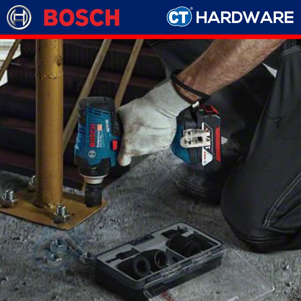 Bosch GDS 18V-400 Professional Cordless Brushless Impact Wrench 18V 1/2" 400Nm | Full Set | SOLO | 1-Battery [06019K00L0 | GDS18V400]