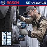 Bosch GDS18V780 Cordless Brushless Impact Wrench 18V 5.0AH | 780NM | 2000RPM Come with 2x 4.0Ah 18V Battery & Charger