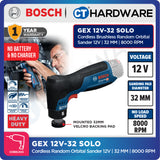 Bosch GEX 12V-32 SOLO Cordless Brushless Random Orbital Sander 12V | 32 MM Without Battery & Charger | GEX12V32SOLO