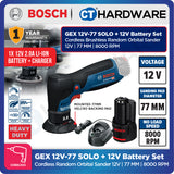 Bosch GEX 12V-77 SOLO Cordless Brushless Random Orbital Sander 12V | 77 MM  Without Battery & Charger | GEX12V77SOLO
