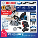 Bosch PRO GFF 18V-22 Cordless Biscuit Joiner 18V 0601620100 (Body Only | 1-Battery | 2-Battery)