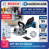 Bosch PRO GFF 18V-22 Cordless Biscuit Joiner 18V 0601620100 (Body Only | 1-Battery | 2-Battery)