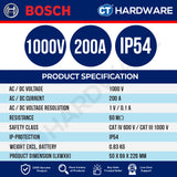 Bosch PRO GFM 1000-15 Fork Meter 1000V 200A AC IP54 [0601077400]