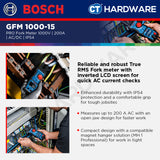 Bosch PRO GFM 1000-15 Fork Meter 1000V 200A AC IP54 [0601077400]