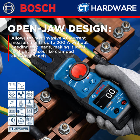 Bosch PRO GFM 1000-15 Fork Meter 1000V 200A AC IP54 [0601077400]