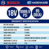 Bosch GFP18V10SOLO Cordless Grease Gun 18V 9999.9 PSI | 85 dB(A) Without Battery & Charger [ SOLO UNIT ]