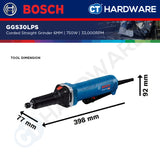 Bosch GGS30LPS Corded Straight Grinder 6MM | 750W | 33,000RPM [ LONGER SHANK ]