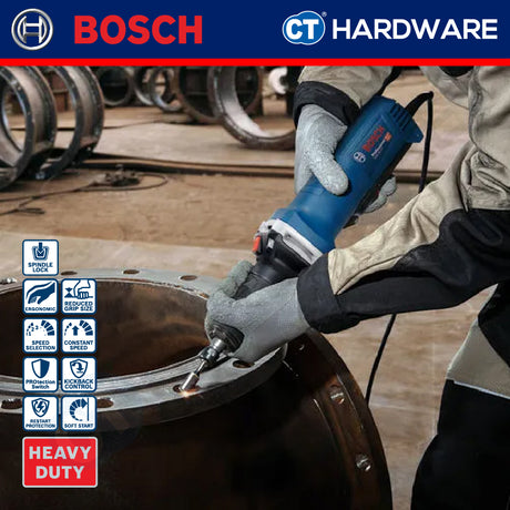 Bosch GGS30LPS Corded Straight Grinder 6MM | 750W | 33,000RPM [ LONGER SHANK ]