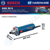 Bosch PRO GGS 30 S Straight Grinder 750W 06012B51L0