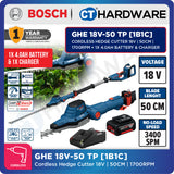 Bosch GHE 18V-50 TP SOLO Cordless Hedge Cutter 18V, 50CM, 1700RPM Without Battery & Charger, GHE18V50TPSOLO
