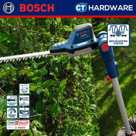 Bosch GHE18V50TPSOLO Cordless Hedge Cutter 18V | 50CM | 1700RPM Without Battery & Charger [ SOLO UNIT ]