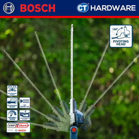 Bosch GHE18V50TPSOLO Cordless Hedge Cutter 18V | 50CM | 1700RPM Without Battery & Charger [ SOLO UNIT ]