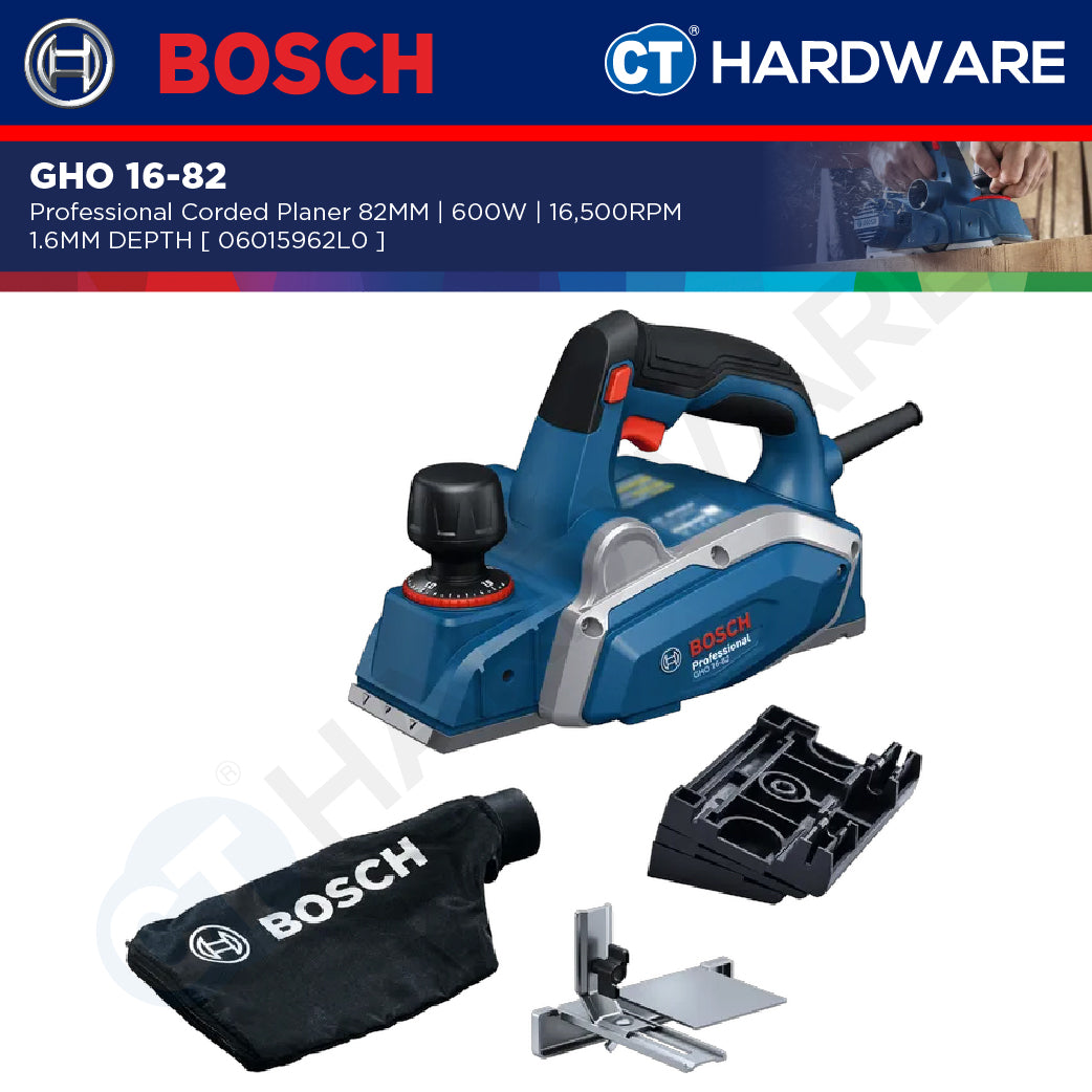 Bosch GHO 16-82 Professional Planer 82mm Wood Planing Machine GHO1682
