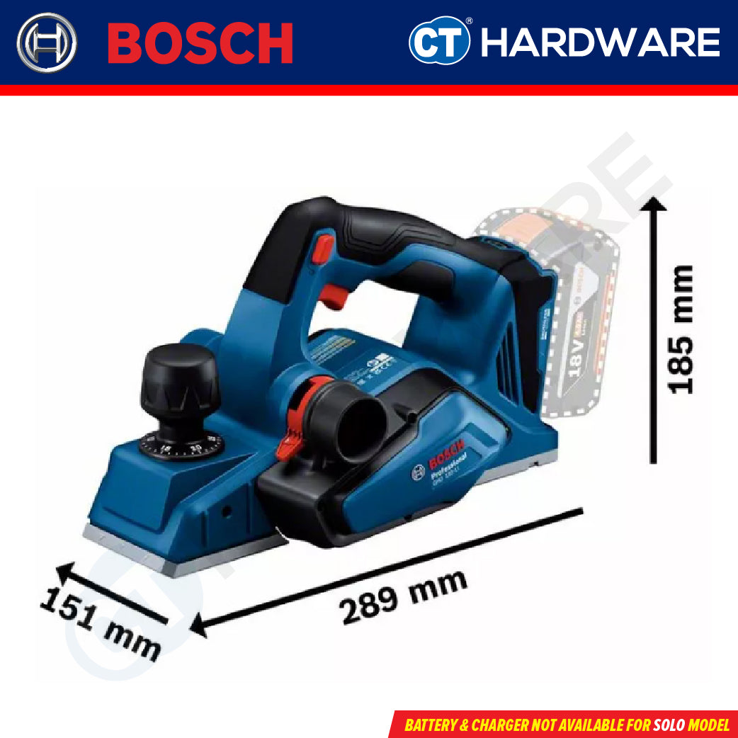 Bosch GHO 185-LI SOLO Cordless Planer 18V | 82MM | 14000RPM [ GHO185LISOLO ]