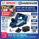 Bosch PRO GHO 18V-20 Cordless Brushless Planer 18V 82mm Solo [06015B52L0]