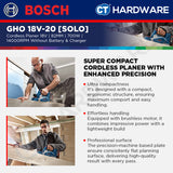 Bosch PRO GHO 18V-20 Cordless Brushless Planer 18V 82mm Solo [06015B52L0]