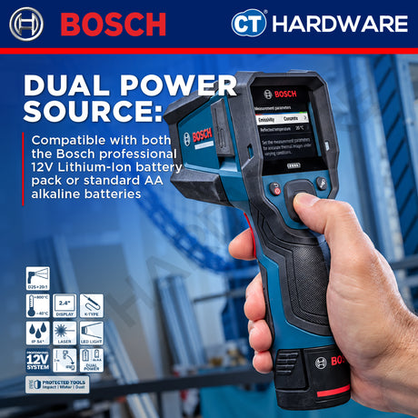 Bosch PRO GIS800-16 Thermo Detector -40°C to +800°C 20:1 [0601083BK0]