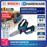 Bosch GKE18V20SOLO Cordless Brushless Pruner Saw 18V | 8" Without Battery & Charger [ SOLO UNIT ]