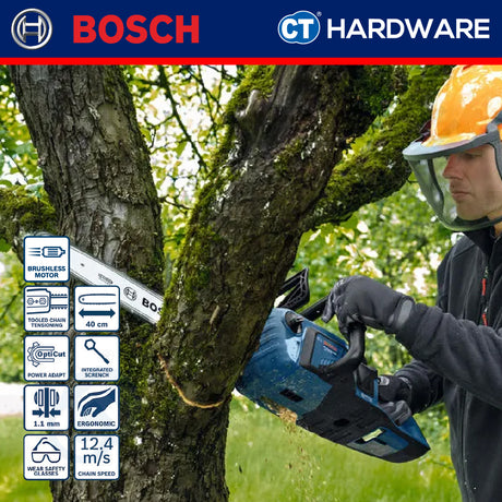 Bosch GKE18V40SOLO Cordless Brushless Chain Saw 18V | 16" Without Battery & Charger [ SOLO UNIT ]