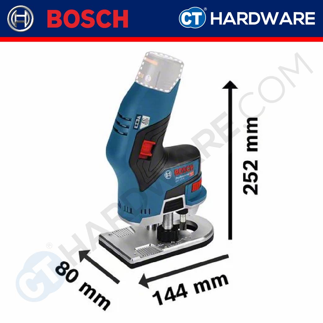 Bosch GKF 12V-8 Professional Cordless Palm Router 12V | SOLO | 1-Battery [06016B00L0 | GKF12V8SOLO]