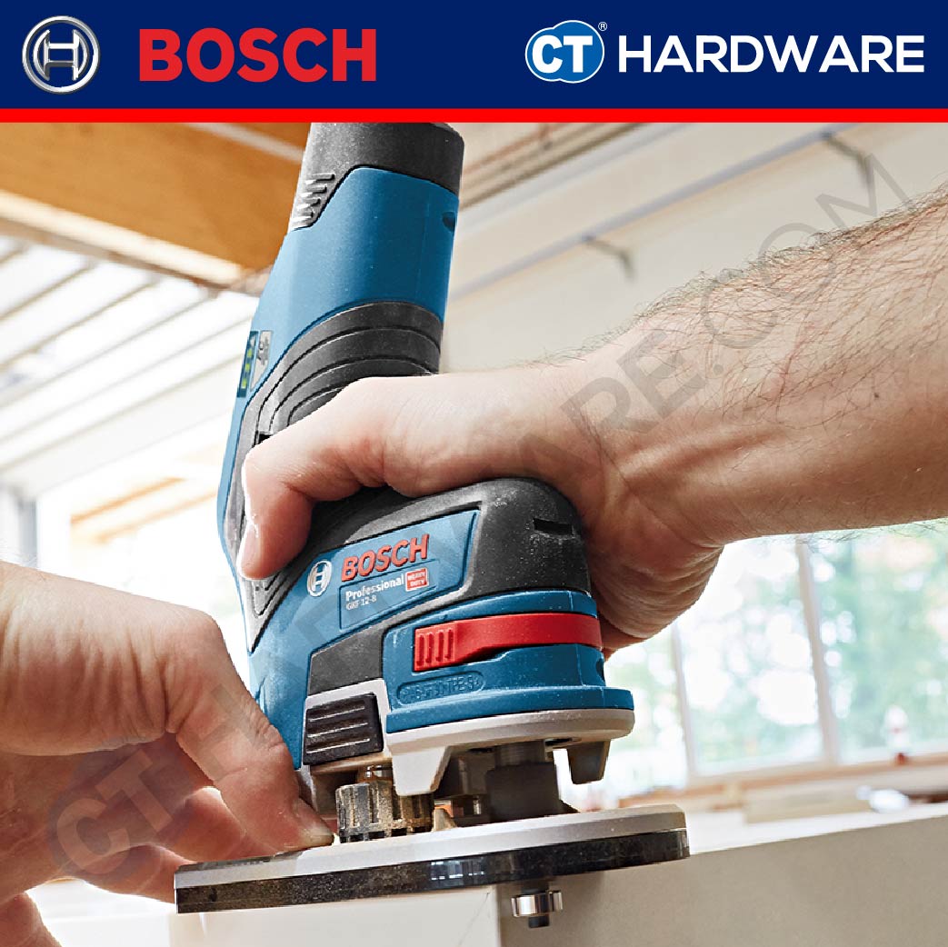 Bosch GKF 12V-8 Professional Cordless Palm Router 12V | SOLO | 1-Battery [06016B00L0 | GKF12V8SOLO]