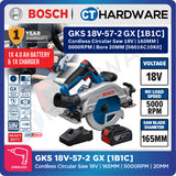 Bosch PRO GKS 18V-57-2 GX Cordless Circular Saw 18V 06016C10K0 (Body Only | 1-Battery | 2-Battery)