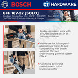 Bosch PRO GKS 18V-57-2 GX Cordless Circular Saw 18V 06016C10K0 (Body Only | 1-Battery | 2-Battery)