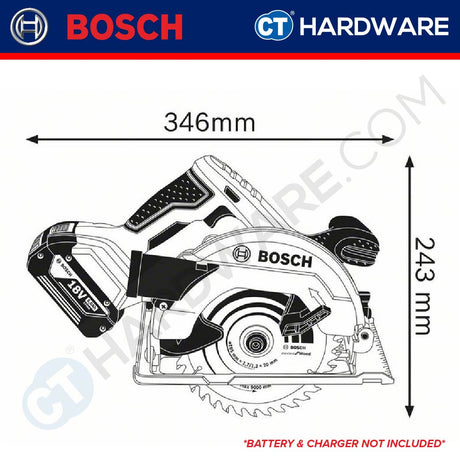 Bosch GKS 18V-57 SOLO Professional Cordless Brushless Circular Saw 18V [06016A22L0 | GKS18V57SOLO]