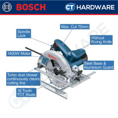 Bosch GKS 190 Professional Hand-Held Circular Saw 1400W 7” 184mm [06016230L9 | GKS190]