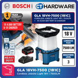 Bosch GLA 18VH-7500 SOLO Cordless Jobsite Light 18V,7500LM Without Battery & Charger, GLA18VH7500SOLO