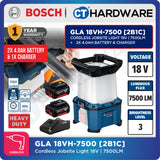 Bosch GLA 18VH-7500 SOLO Cordless Jobsite Light 18V,7500LM Without Battery & Charger, GLA18VH7500SOLO