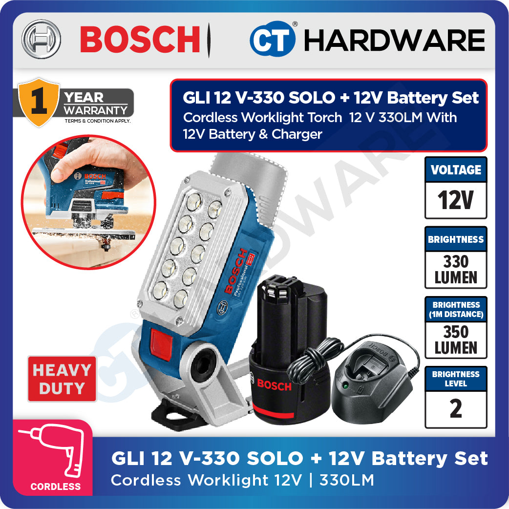 Bosch PRO GLI 12V-330 Cordless Light 330LM – CT Hardware Online