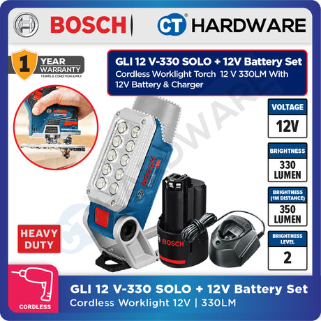 Bosch GLI 12V-330 SOLO Professional Cordless Light 12V 330lm [06014A0000 | GLI12V330SOLO]