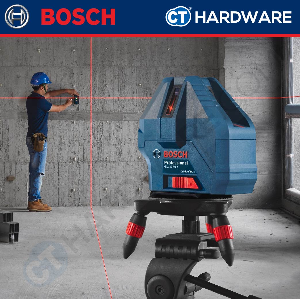 Bosch GLL 5-50 X Professional Cross Line Laser 15M c/w BT150 Tripod [0601063N81 | GLL550XSET]