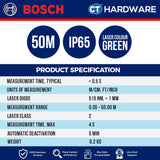 Bosch GLM 50-23 G Professional Digital Laser Rangefinder 50M (Green) [0601072VK0 | GLM5023G]