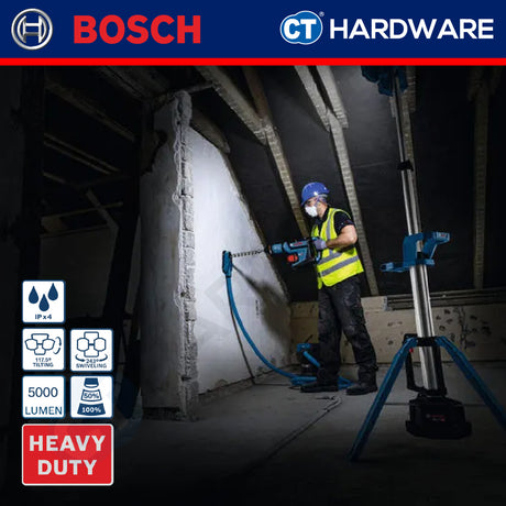 Bosch GLT18V-5000 SOLO Cordless Brushless Tower Light 18V Without Battery & Charger GLT18V5000SOLO
