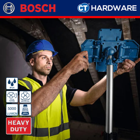 Bosch GLT18V-5000 SOLO Cordless Brushless Tower Light 18V Without Battery & Charger GLT18V5000SOLO