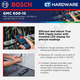 Bosch PRO GMC 600-15 Clamp Meter 600A 600V AC/DC IP54 [0601077600]