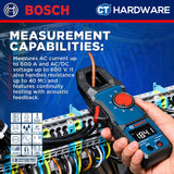 Bosch PRO GMC 600-15 Clamp Meter 600A 600V AC/DC IP54 [0601077600]