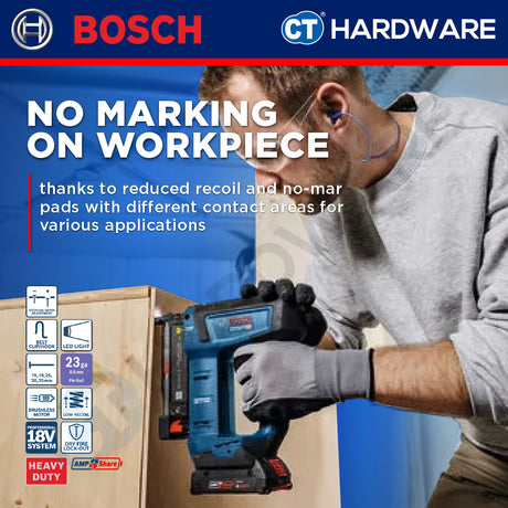 Bosch PRO GNH 18V-35 Cordless Wood Nailer 18V 0601482780 (Body Only | 1-Battery | 2-Battery)