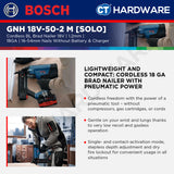 Bosch PRO GNH 18V-50-2 M Cordless Brushless Brad Nailer 18V 18ga Solo [0601482C80]