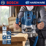 Bosch GOF 20-12 Corded Router 1/2" Come With Parallel Guide, Dust Extractor & Collet 12MM & 1/2" GOF2012