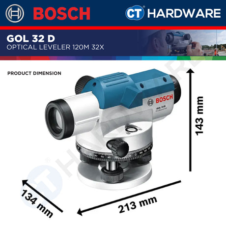 Bosch GOL 32 D Professional Optical Level 32x 120M [0601068500 | GOL32D]